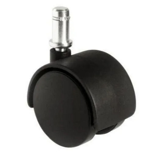 Matte 4X2 Inches 45 Mm Thick Plastic And Steel Round Chair Caster