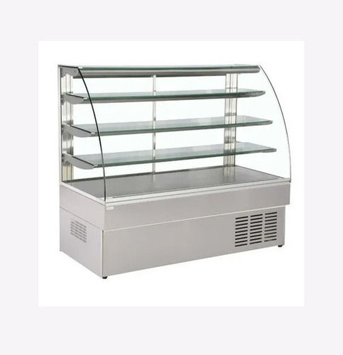 5 Feet Transparent Plain Glass And Stainless Steel Display Counter