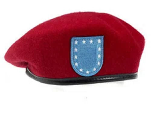 Antibacterial Free Size Plain Standard Unisex Warm Woolen Military Beret Cap