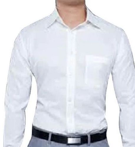 Full Sleeve Plain Cotton Formal Shirt For Mens Chest Size: 45 Inch