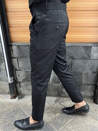 Black Cotton Blend Cargo Trousers – The Helm Clothing