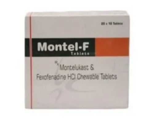 Montelukast And Fexofenadine Hci Chewable Tablets, Pack Of 20 X10 Tablets General Medicines