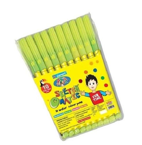 Black Plastic Colorstic Sketch Single Color Pen, For Colouring, Packaging  Type: Packet