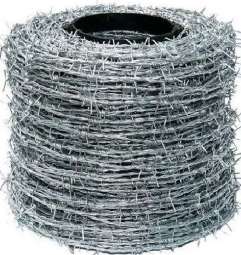 12 Gauge Galvanized Iron Barbed Fencing Wire Aperture: 1 Inch