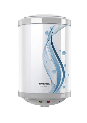 White 240 Voltage 2000 Watt 10 Liter Storage Wall Mounted Cylindrical Electric Geyser