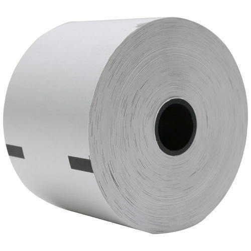 25 Meter Long 80 Gsm Moisture Proof Plain Soft White Paper Atm Roll 