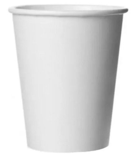 White 250 Ml Plain Disposable Paper Glass For Event And Party Use