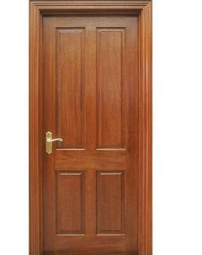 6X3.5 Foot 16 Mm Thick Polished Plain Wooden Entry Door  Application: Residential