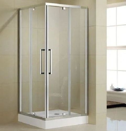 Glossy 8 Feet High Transparent Glass Shower Cubicle For Bathroom