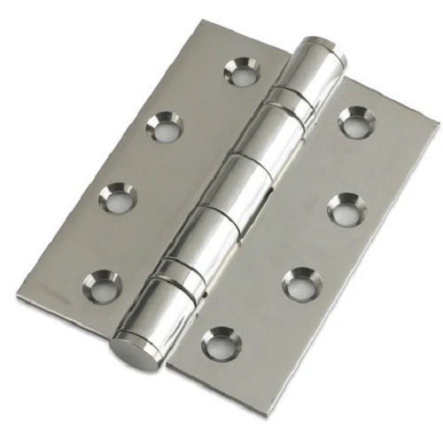 Silver 8 Inch Long Rectangular Stainless Steel Door Hinge