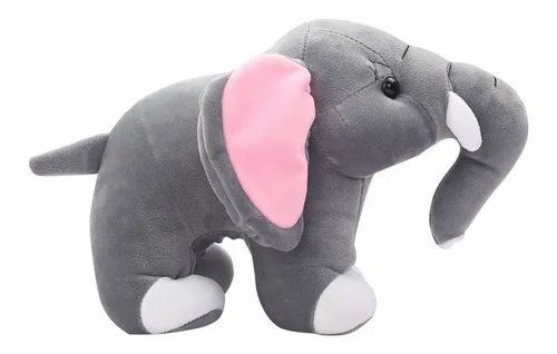 Colorful Pattern Soft Elephant Toy For Kids Playing Use