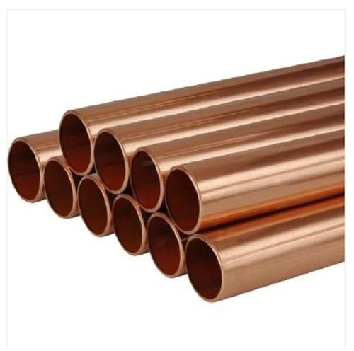 Ductile Malleable Welded Round Copper Straight Pipe For Industrial Purposes