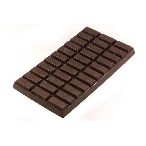 Brown Gluten Free Eggless Sweet Delicious Solid Rectangular Chocolate Bar