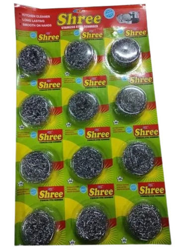 Silver Stainless Steel Wire Scrubber, For Cleaning Utensils, Grade Type:  410,Also Available In 430