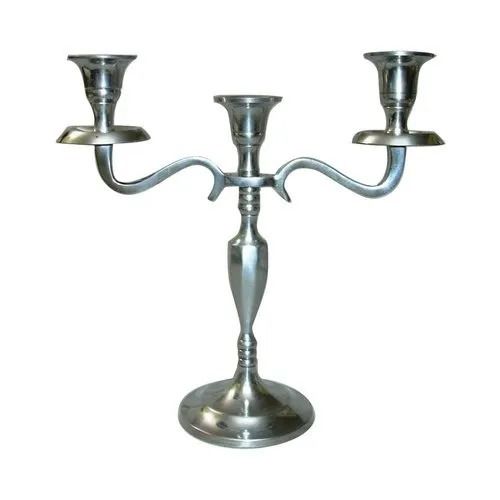 Non Rusted Portable Polished Aluminum Candle Holder For Home Decoration