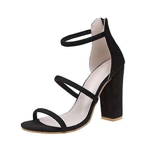 Plain discount heel sandal