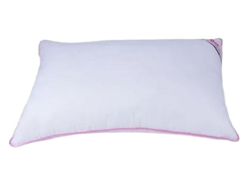 White Plain Rectangular Cotton Pillow For Home