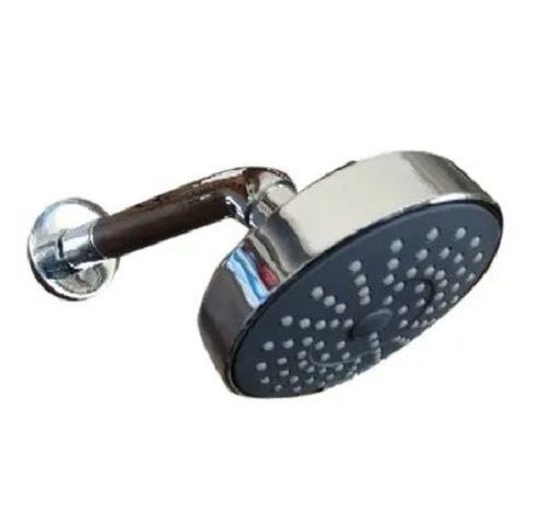 Silver Round Chrome Finish Stainless Steel Bathroom Shower Head 