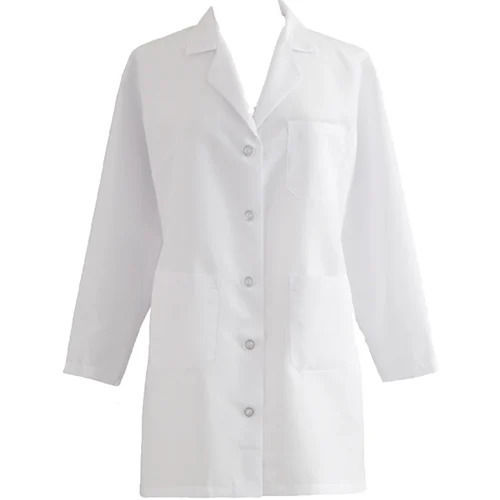 Skin Friendly White Plain Cotton Doctor Apron