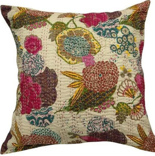 Multi Square Printed Cotton Designer Cushion Cover