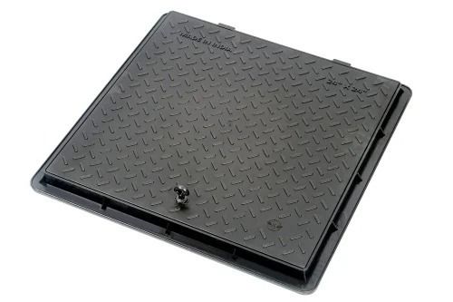 15x15x3 Inches 80 Kg Load Capacity Cast Iron Square Manhole Cover For Drainage