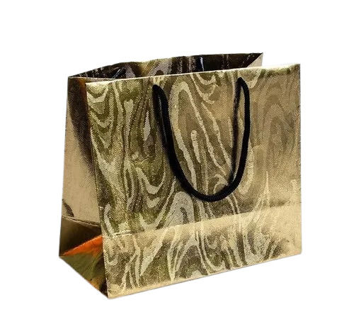 15x16 Inch 5 Kg Load Capacity Rectangular Printed Paper Gift Bag With Two Rope Handle 