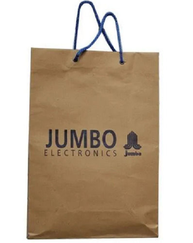 30x15 Inch Rectangular Printed Kraft Paper Carry Bags