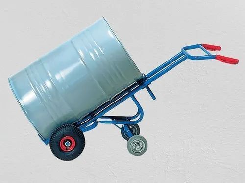 4 Feet High Mild Steel Drum Handling Trolley