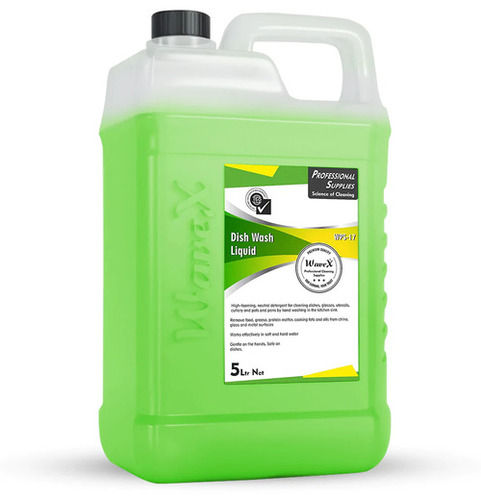 5 Liter Plastic Can Packed Aloe Vera Green Dishwash Liquid