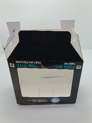 Mobile Paper Packaging Box - 6x4x5 Inches, Single Side Printed, Glossy Lamination Finish, Ideal for Pastry Food Packaging