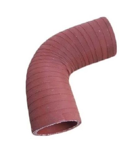 Maroon 8 Inches Round Rubber Turbo Bend Hose For Industrial Applications