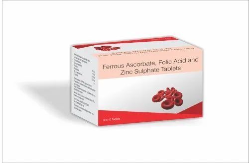 Ferrous Ascorbate Folic Acid Zinc Sulphate Tablets