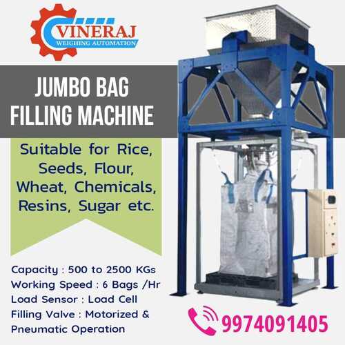 Fly Ash Jumbo Bags Filling Machine Filling Capacity: 500 To 2500 Kg/Hr