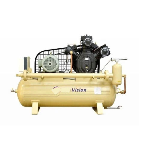 Yellow Gasoline Less Oil Piston High Pressure Reciprocating Air Compressor For Industrial