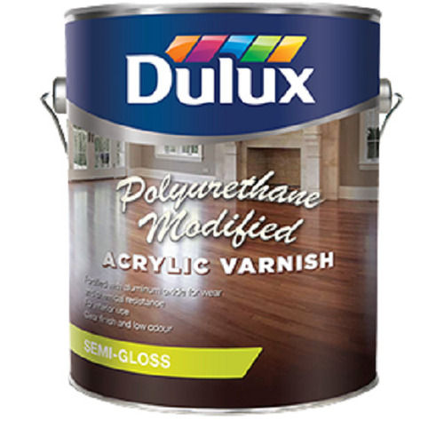 Long Lasting High Gloss Metallic Finish Polyurethane Modified Acrylic Varnish Application: Wooden Surfaces