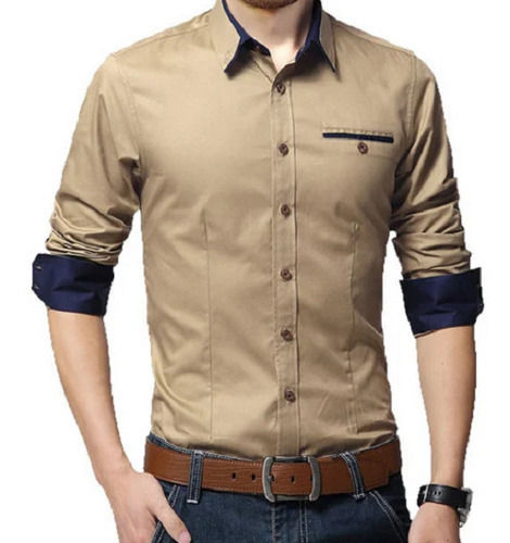 Mens Plain Button Down Collar Casual Full Sleeves Cotton Shirt Age Group: 18 Above