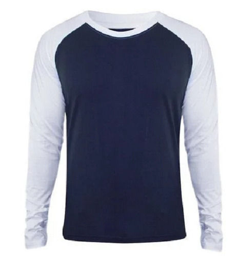 Multicolor Casual Round Neck Full Sleeves Plain Cotton T-Shirt For Mens Age Group: 18 Above