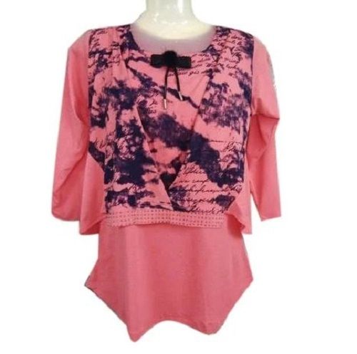 Short Sleeve Cotton Designer Top For Girls