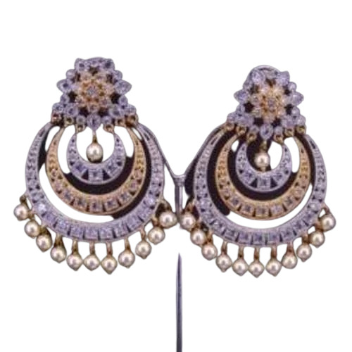 सॉलिटेयर पेंडेंट सिल्क नॉट कफ स्टर्लिंग सिल्वर कॉपर अलॉय इयररिंग्स और स्टड्स जेंडर: महिलाएं