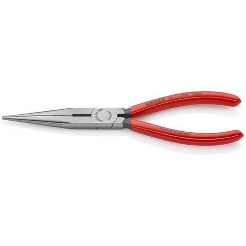 Red And Silver 130 Grams Plastic Handle Polished Alloy Steel Long Nose Plier