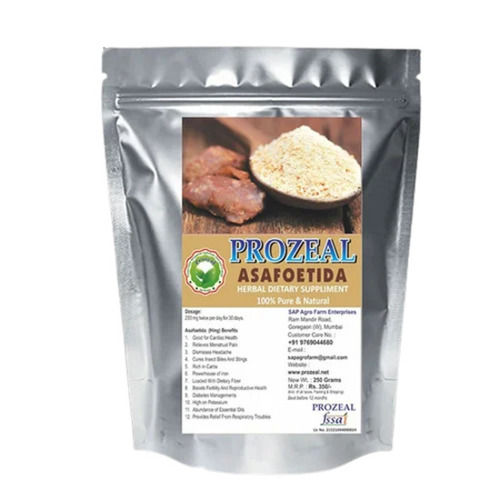 250 Gram Raw Processing Pure And Dried Asafoetida Powder With 12 Months Shelf Life 