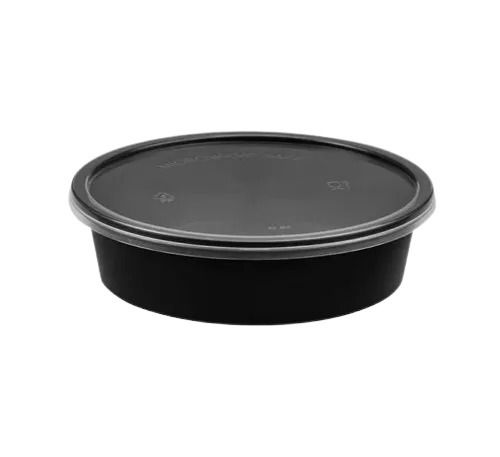 250ml Storage Capacity Round Shape Matte Surface Plastic Food Packaging Container