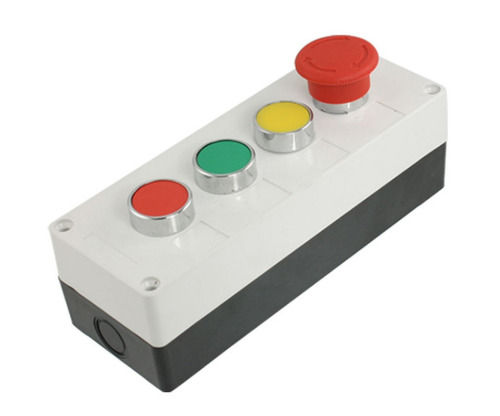 Multicolor 3 Amps Poly Carbonate Push Button Station For Industrial Use