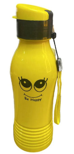 Yellow 500 Ml Capacity School Water Bottle