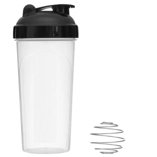 500 Ml Flip Top Cap Transparent Plastic Shaker Bottle With Blending Ball Diameter: 9 Inch (In)