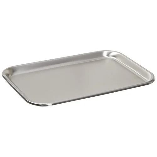 6.3 Thick Rectangular Polished Finish Stainless Steel Tray For Food Serving Use