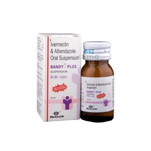 Albendazole & Ivermectin - 10ml Liquid Oral Suspension | Erythrosine Colored, Allopathic Medicine for Tapeworm Infection Treatment, 24 Month Shelf Life, Prescription Required