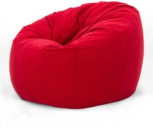 Attractive Look Red Plain Bean Bag For Home And Hotels