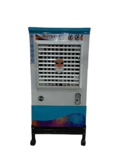 Silver Floor Standing 220 Volt 100 Watts Mild Steel Desert Air Cooler With 35 Liter Water Tank