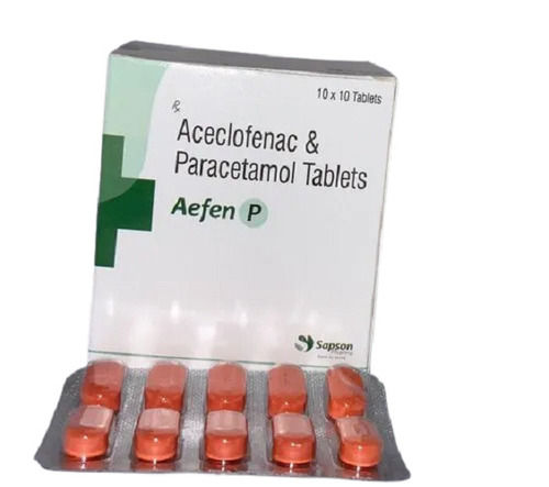 General Solid Chemical Aceclofenac Paracetamol Tablets